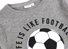 Name It grey melange fodbold sweatshirt